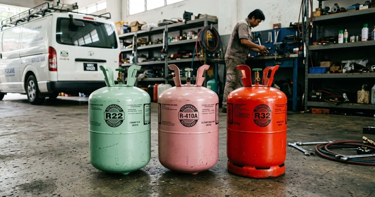 Aircond Refrigerant Types Explained: R22, R410A and R32
