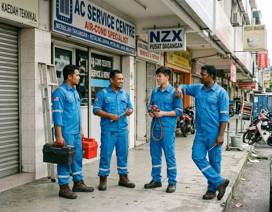 AC Service Pro Cheras technician team
