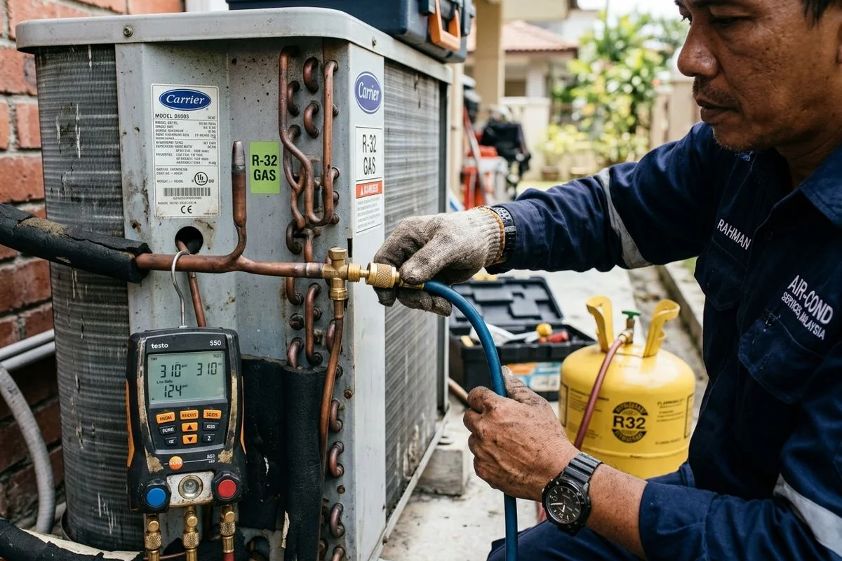 Aircond Gas Top-Up & Leak Detection