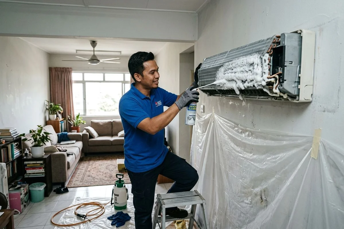 Aircond Chemical Wash & Full Coil Overhaul